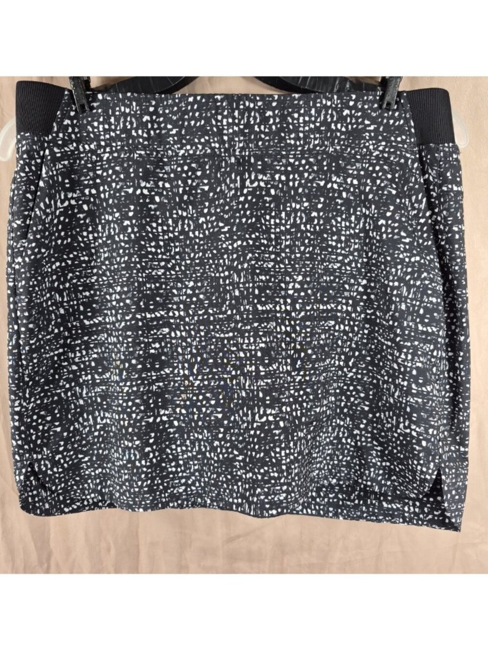 Cypress Club Women's Black & White Geometric Athletic Golfing Skort Size L